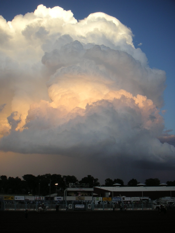 Night time sky at Wyoming State Fair