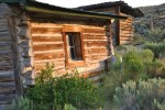Log ranch buildings in Wyoming